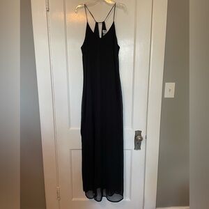 Old Navy Chiffon Black Maxi - Medium Tall